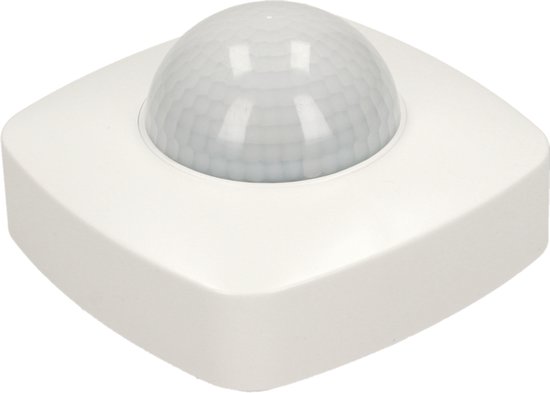 PIR Bewegingsmelder 360° – IP65 Waterdicht – Plafond Bewegingssensor Binnen & Buiten – 6 Meter Detectiebereik – Automatische Lichtschakelaar – Wit