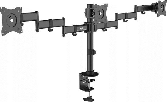Maclean MC-691 3-voudige Monitorbeugel - monitorhouder 13"-27" 3x8kg VESA 75x75 100x100