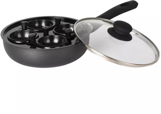 Klausberg KH-1806 - Granieten Pan - 20cm - Deksel - Wkład dla Eieren
