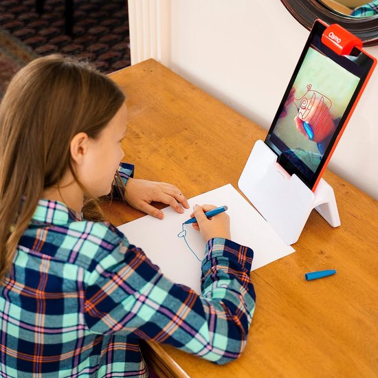 Osmo - Creatieve Starter Kit voor Fire Tablet - 3 educatieve leerspellen - Leeftijd 5-10 - Creatieve Tekenen & Probleemoplossing/Vroege Fysica - STEM Toy - (Osmo Fire Tablet Base Inbegrepen)