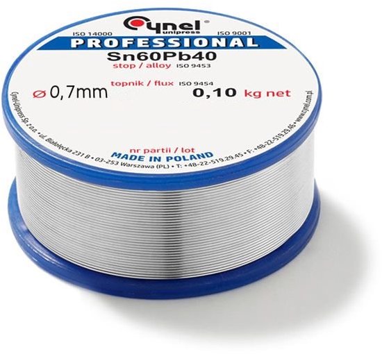 Cynel Soldeerdraad 0,7 mm 100 g Sn60Pb40