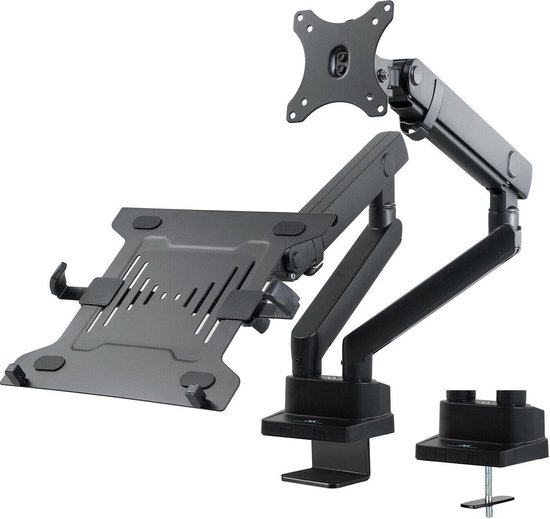 Maclean MC-813 - Monitorhouder - Bureausteun voor monitor en laptop standaard 17 "-32" - 2x8kg VESA 75x75, 100x100