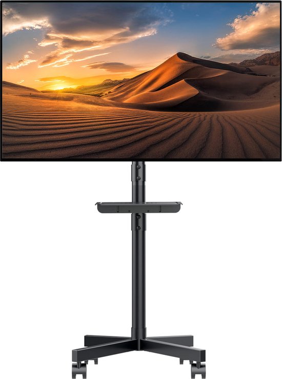 Maclean - TV-standaard voor 32-55" op wielen - max. VESA 400x400, max. 25 kg, MC-949
