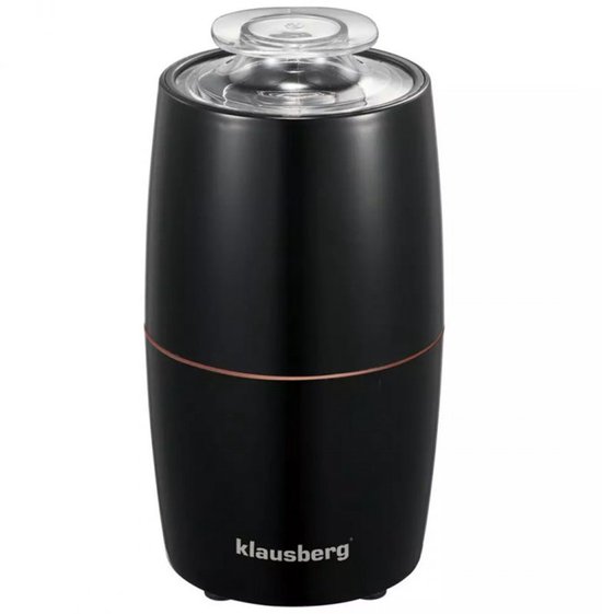 Klausberg KB7602 Elektrische Koffiemolen - RVS Koffiecontainer & Mes - Instelbare Maalgraad - Compact & Lichtgewicht