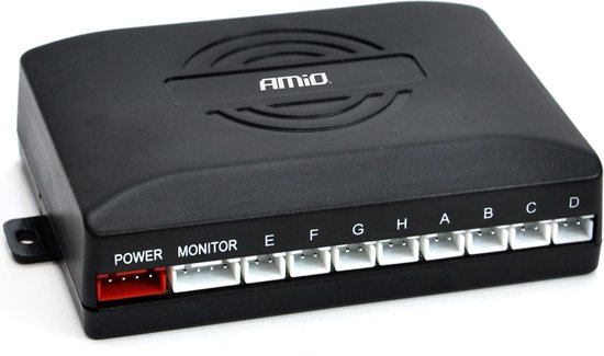 AMiO Parkeerhulpsysteem LED-GRAF 8 sensor zilver