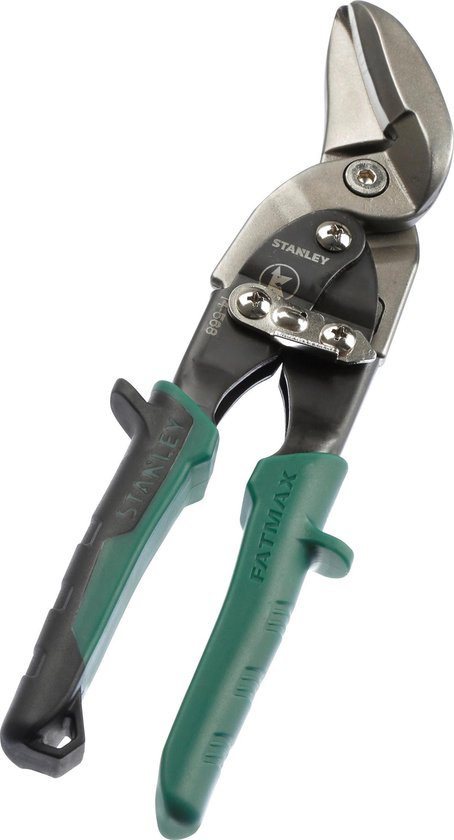 Stanley 2-14-568 Blikschaar zware bekken - Rechts - 250mm - Groen