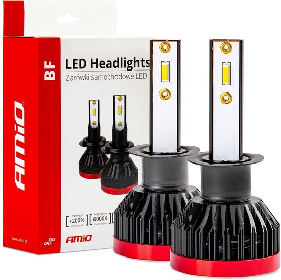 AMiO LED Koplampen BF-serie H1 Dimlichten Wit