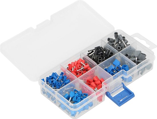 ORNO Geïsoleerde adereindhulzen - Assortimensdoos - 350 Stuks
