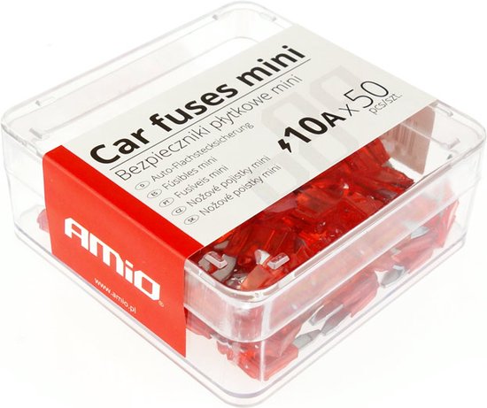 Auto bladzekeringen mini doos 50 stuks 10A