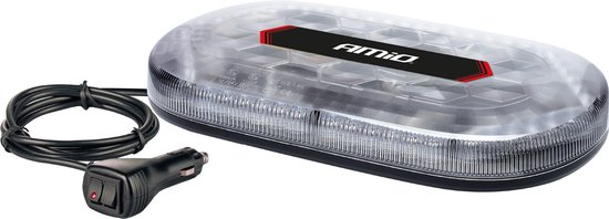 AMiO Stroboscoop Zwaailicht Hoge Intensiteit Magnetische Houder Mini Lichtbar / LED Bar WLB78 293x171mm R65 R10 48LED 12/24V IP56 Oranje