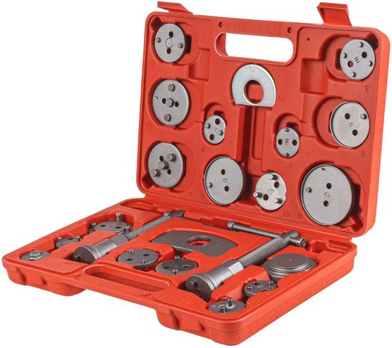 AMiO Remzuiger Terugstel Set 22 Delig - Brake Piston Compression en Wind Back Tool Kit