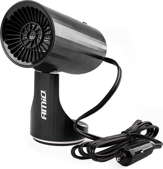 Autokachel Raamontdooier - Voorruitverwarming - Verwarming ventilator - 12 volt / 150W - Zwart