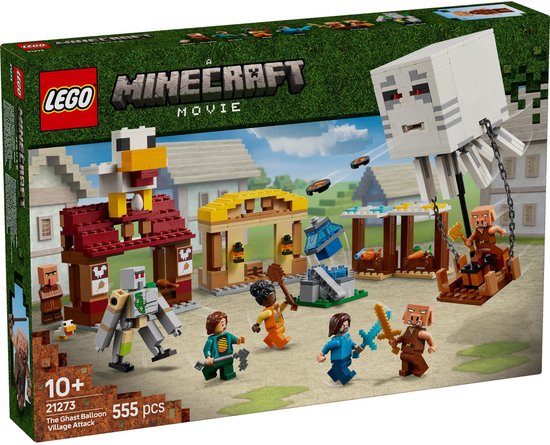 LEGO Minecraft De Ghast-Ballon Aanval op het dorp - 21273