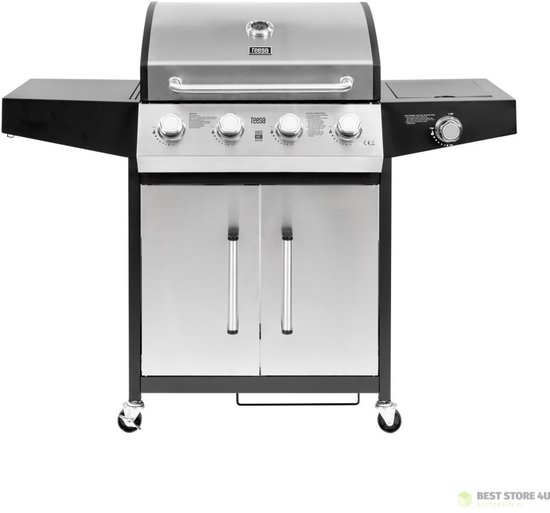 Teesa BBQ 5007 MASTER gasgrill - 5 branders - ruimte voor een gasfles