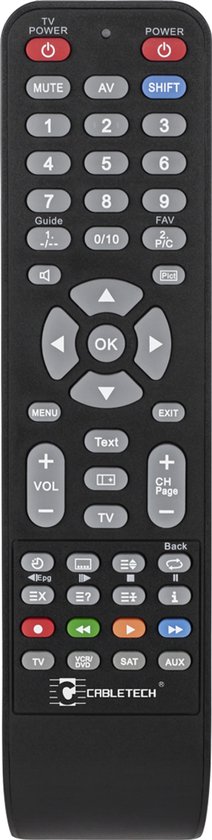 Cabletech Serie - Universele Programmeerbare Afstandsbediening - 4 in 1