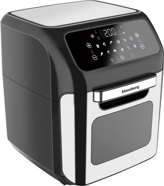 Klausberg 7557 - Air oven XXL - 12L Family size - Hetelucht oven