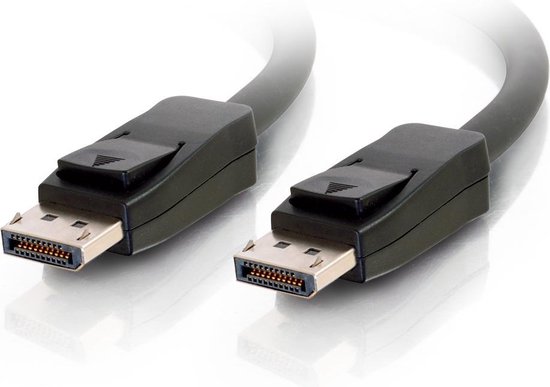 C2G 7m DisplayPort Cable with Latches 4K - 8K UHD M/M - Black Zwart