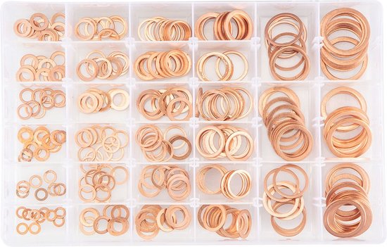 Neo tools Koperen ringen set van 300 stuks