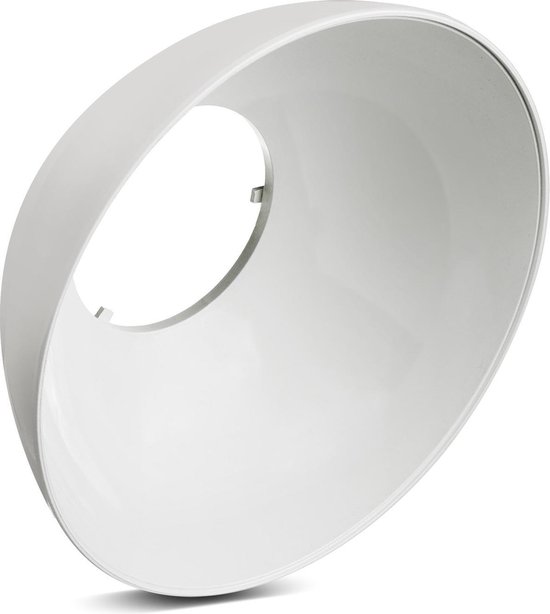Kap/reflector Maclean Energy MCE415 voor 30W LED-spaarlampen - MCE261 CW, materiaal: PC