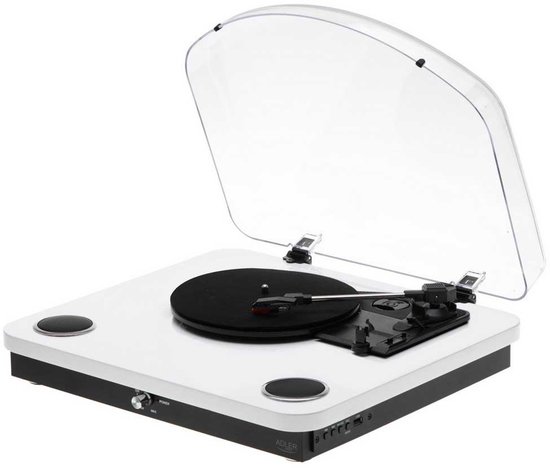 Adler Ad 1914 Draaitafel Transparant One Size / EU Plug 220V