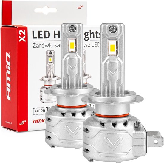 AMiO LED Koplampen X2-serie H7/H18 Dimlichten Wit