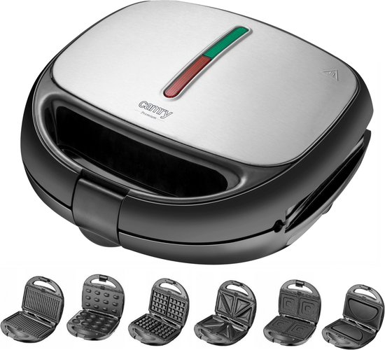 Sandwich Maker Multifunctionele Bakken Apparaat 6 Verwisselbare platen Elektrische Sandwich Toaster Contact Grill Wafel plaat max. 1200 W