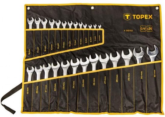 Steek/Ringsleutelset 6-32mm 26 delig in Hoes