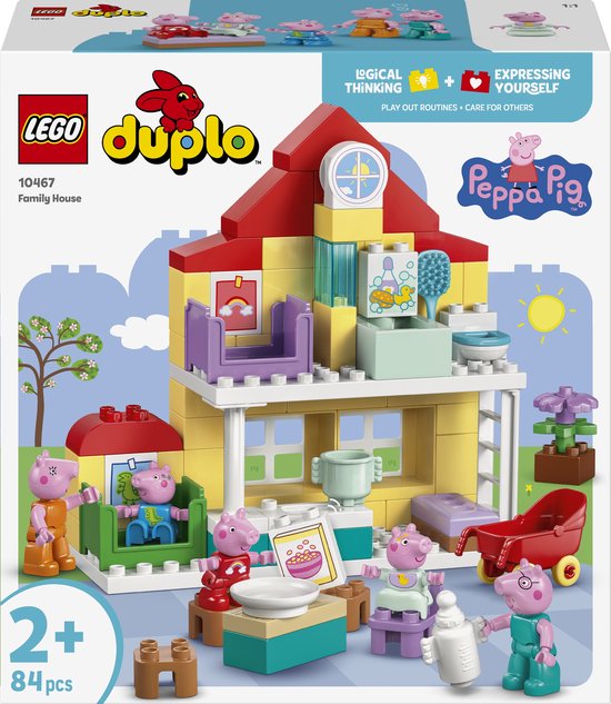 LEGO DUPLO - Peppa Big Familiehuis Dieren Speelgoed voor Peuters met Poppenhuis - 10467