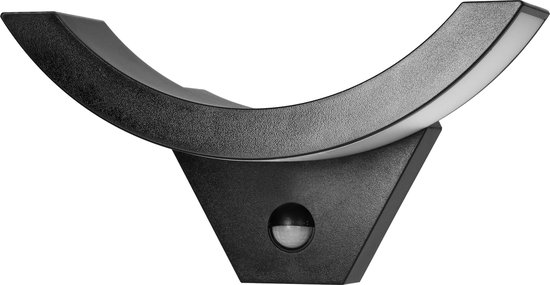 SPINEL LED Buitenlamp met Bewegingssensor – Tuinverlichting 4000K – Buitenverlichting met IP54 - Muurlamp 800lm – Wandlamp buiten IK10 - Zwart