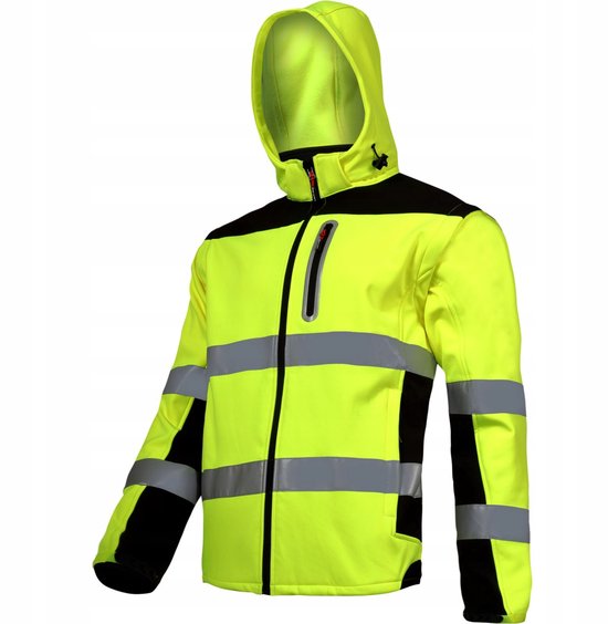 Lahti Pro Softshell Werkjas Geel Afneembare Mouwen Maat L CE