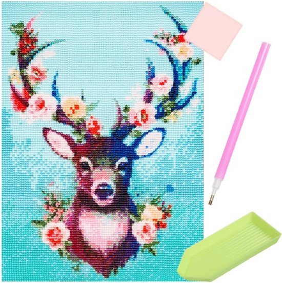 Diamond Painting set - Hert - complete set - cadeau sint/kerst