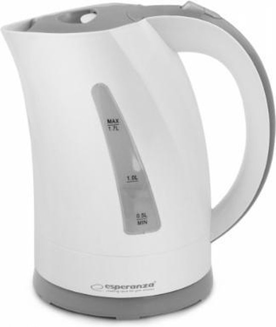 Esperanza EKK022 waterkoker 1,7 l Grijs, Wit 2200 W
