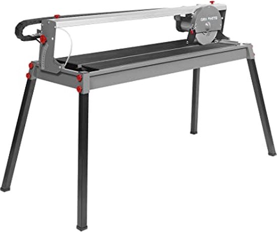 GRAPHITE Fliesenschneidemaschine Fliesen- und Steinschneider 1200W, 230x25, Schneidbereich 1000 mm, Klinge: 230 mm x 25 mm, 2950 pro Minute, max Schnitttiefe 90o/45o 43/37 mm