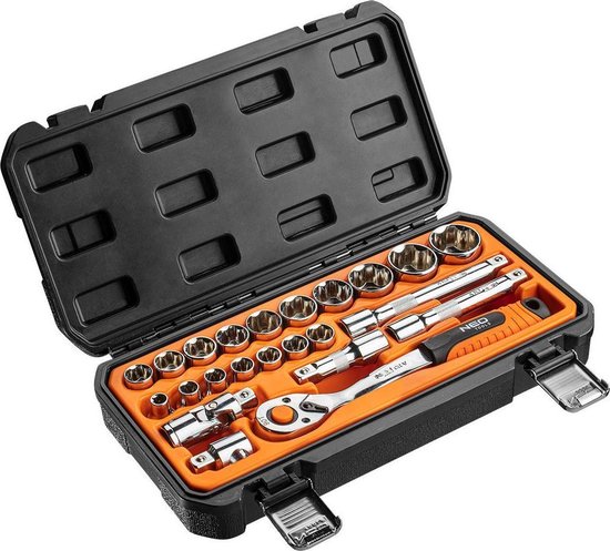 Neo Tools 23-delige Doppenset - Dopsleutelset 1/2' 08-964