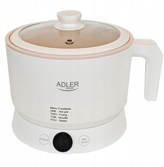 Multicooker 1L – Multifunctionele Elektrische Kookpot – 4 Standen – Adler AD6422