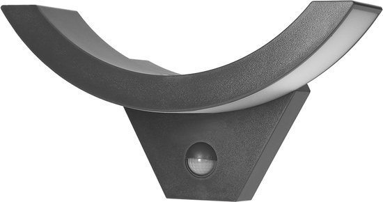 Buitenlamp met Bewegingssensor SPINEL – Tuinverlichting 4000K – Buitenverlichting met IP54 - Muurlamp 800lm – Wandlamp buiten IK10 - Antraciet