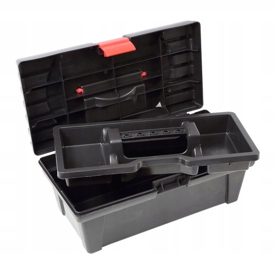 Plastic Gereedschapskist 400 mm met Uitneembare Lade