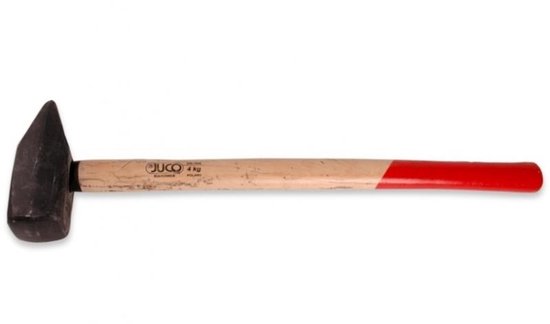 Juco M2102 Serie - Smeedhamer - 4kg - Beuken Handgreep - Inductief Geharde Kop