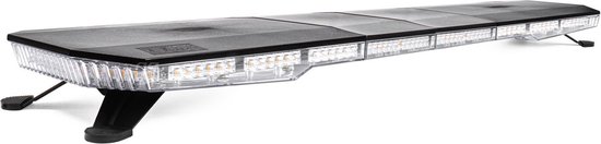 AMIO Stroboscoop Zwaailicht LED Waarschuwingslichtbar 156 LED 1168mm Oranje - Professionele Signaalverlichting met 51 Lichtfuncties