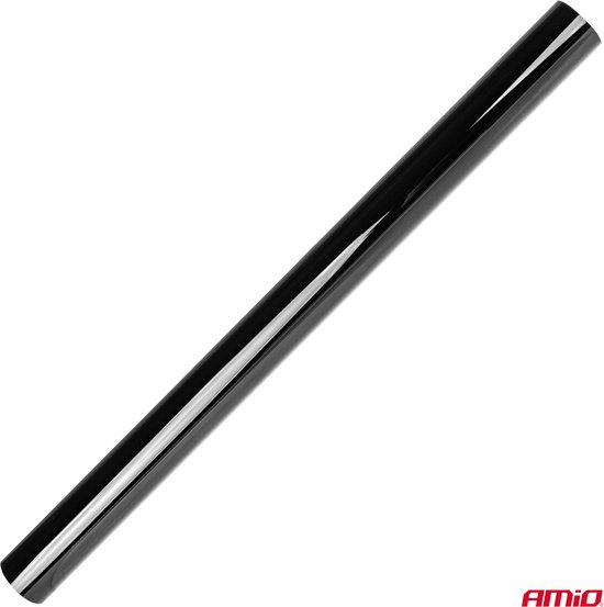 AMiO Autoraam Folie Tint Vinyl Zwart 75x300cm (15%) - Zwarte Ramenfolie voor Zonwering en Privacy met Tool