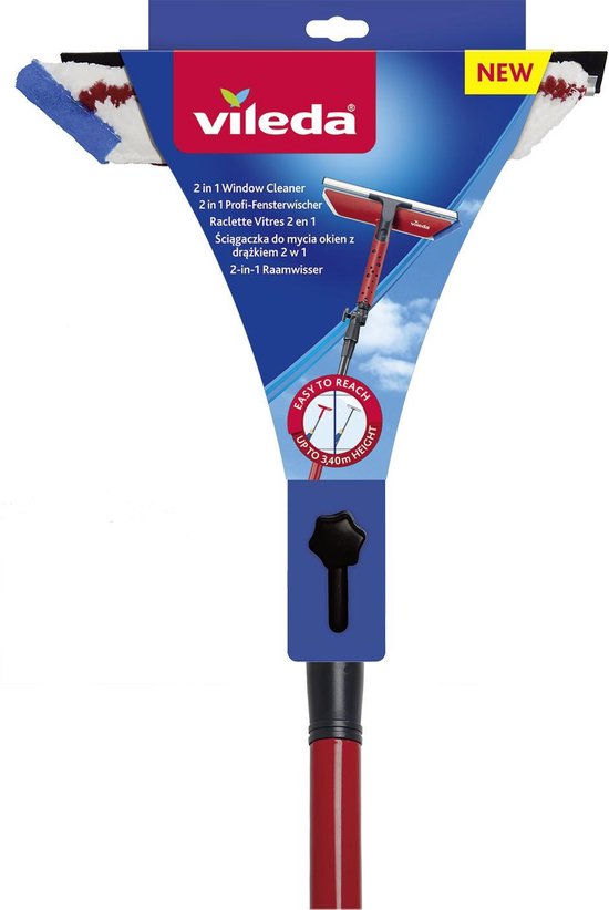 Vensterwisser 2in1 met steel