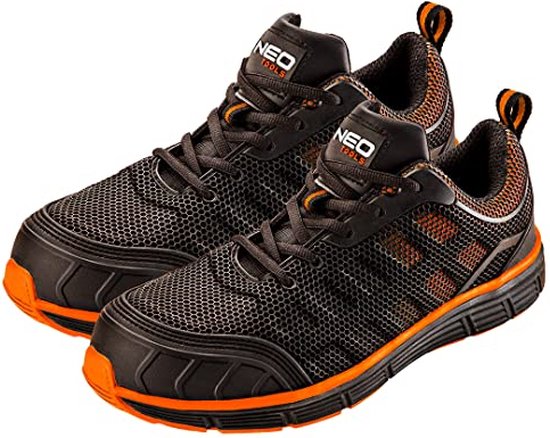 NEO Sicherheitsschuhe S1 SRC Arbeitsschuhe Halbschuhe atmungsaktiv sportlich schwarz 39-47 47