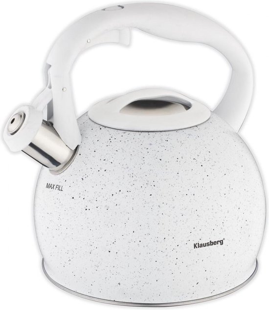 Klausberg KB-7319 fluitketel - 2L - rvs - alle warmtebronnen