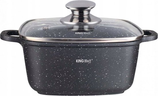 Kinghoff 1605 - Braadpan - vierkant - 28 cm - 6.5 liter