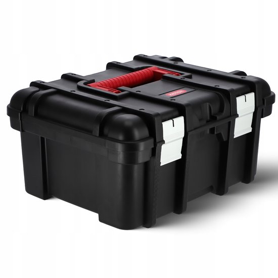 Keter Wide Toolbox Gereedschapskoffer - 16 inch - 41,9x32,7x20,5cm - Zwart