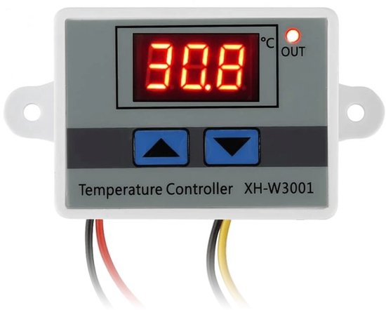 Thermostaat 1500W - 110-230V - -50°C tot +110°C - XH-W3001 - Grijs