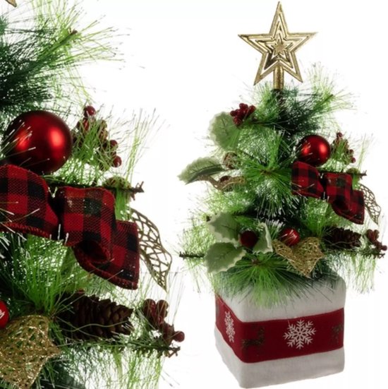 Ruhhy Kunstkerstboom 45cm: Stijlvolle Mini Kerstboom voor Elk Interieur