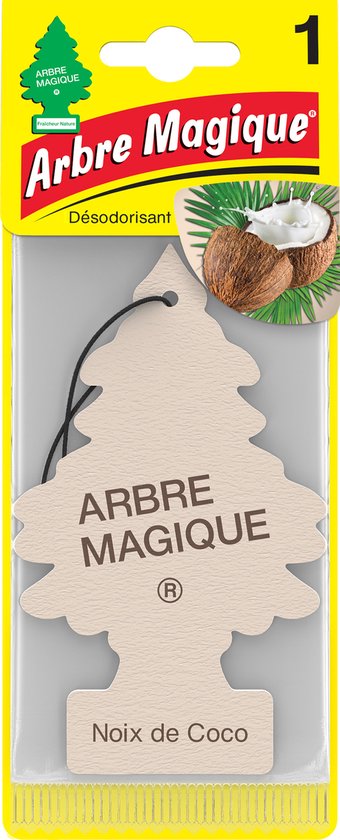 Wonderboom Luchtverfrisser Kokos - auto geurtje - auto parfum - Arbre Magique