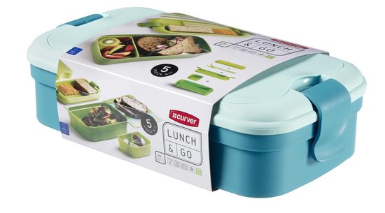 Curver - Lunchdoos - Lunch&go - Met bestek - Blauw