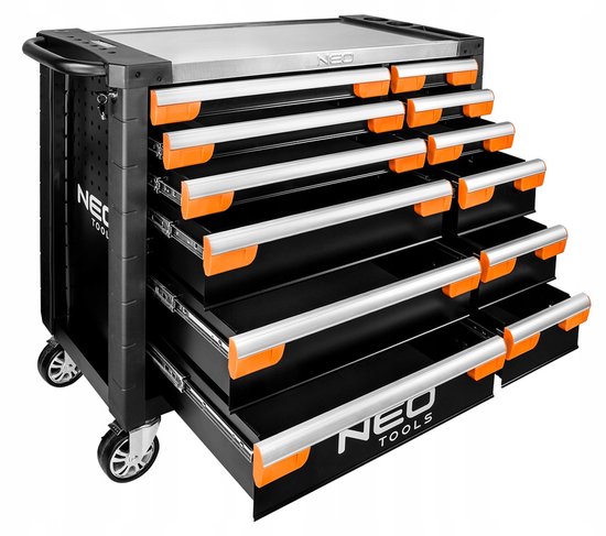Werkplaatskast PRO NEO met 12 beladen - 110,5cm breed